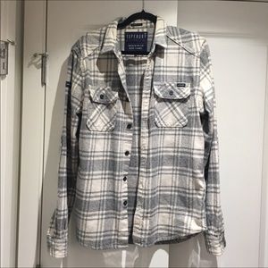 Superdry Milled Flannel Long Sleeve Shirt
